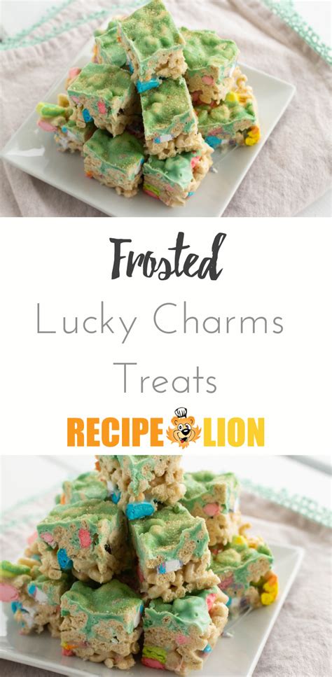 Frosted Lucky Charms Treats | Recipe | Lucky charms treats, Lucky ...