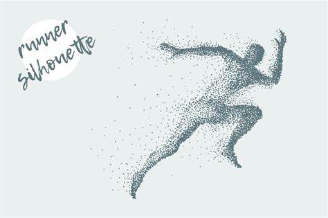 Silhouette of a runner | Custom-Designed Illustrations ~ Creative Market