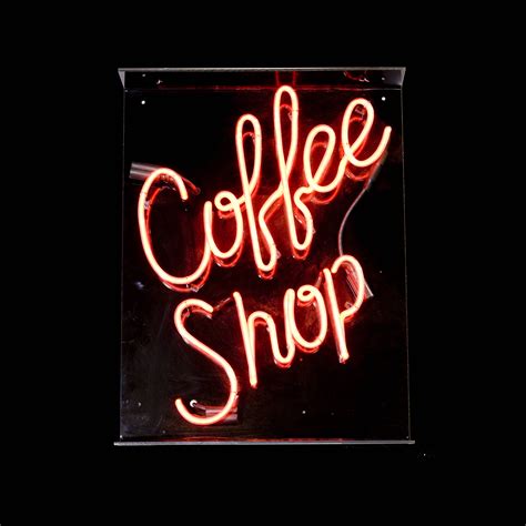 COFFEE SHOP / NEON SIGN IN SCRIPT | Air Designs