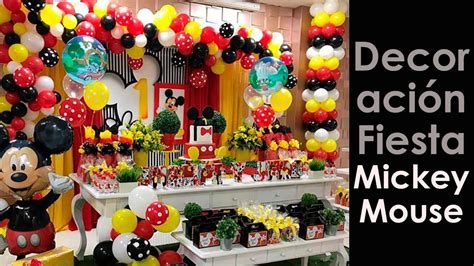 Decoracion Cumpleaños Mickey Mouse - YouTube