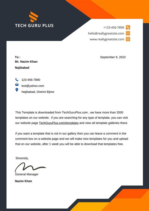 Letterhead Templates with Office Logo (Editable Word File)