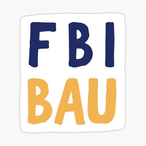 "fbi bau - criminal minds - sticker" Sticker for Sale by Lepapillonco ...