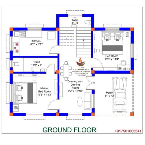 Civil Pathshala on Instagram: “New Indian House Plan 😍 35x25 sq ft House Plan 💥How is it?🤔 ~ 👉 ...