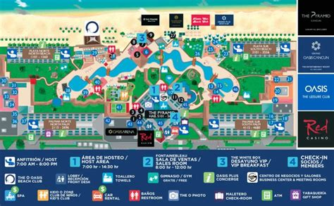 Grand Oasis Cancún Map (2023 - 2019) | TravelTips.org