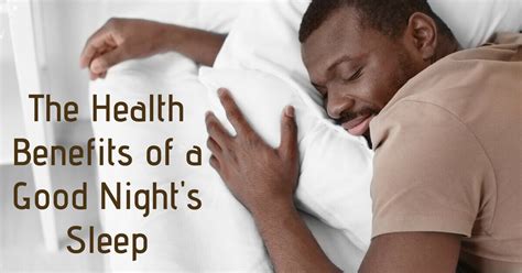 Health Benefits of a Good Night’s Sleep | Sound Sleep Medical