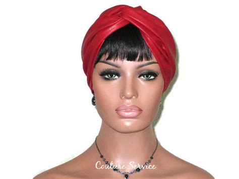 Handmade Leather Turban, Red – Couture Service
