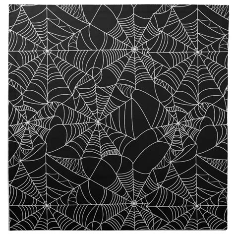 Creepy Spider Webs Napkin | Zazzle