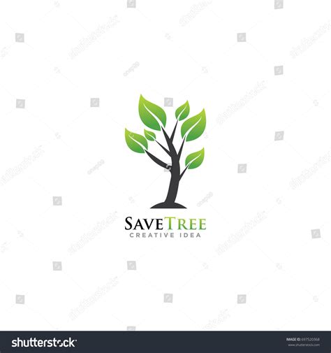 Save Tree Logo Stock Vector (Royalty Free) 697520368 | Shutterstock