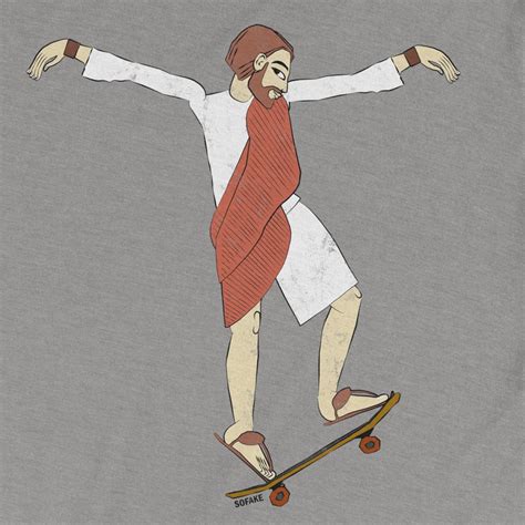 Skateboard Jesus T-shirt - Etsy