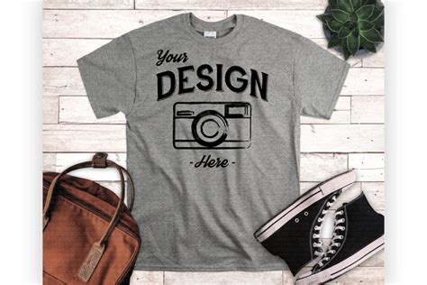 Gray Tshirt Template