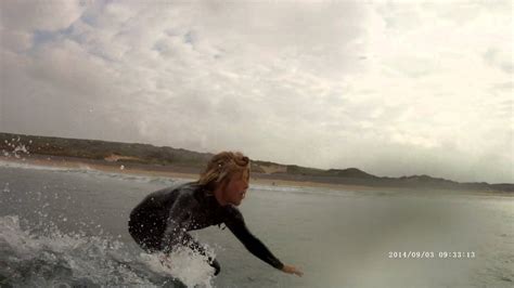 Freshwater West Surfing September 2014 - YouTube