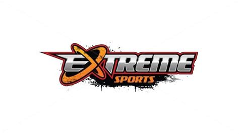 Extreme Sports Logo with Red and Black Design