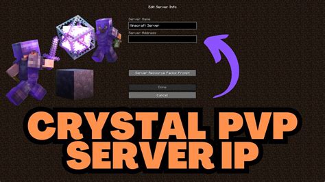 Minecraft Crystal PvP Server IP Address - YouTube