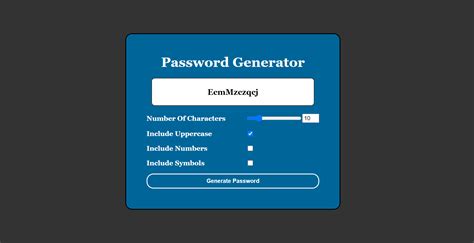 Password Generator In JavaScript With Source Code - Codezips