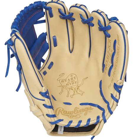 Rawlings Heart of the Hide 11.25in Infield Baseball Glove RH – Blue ...