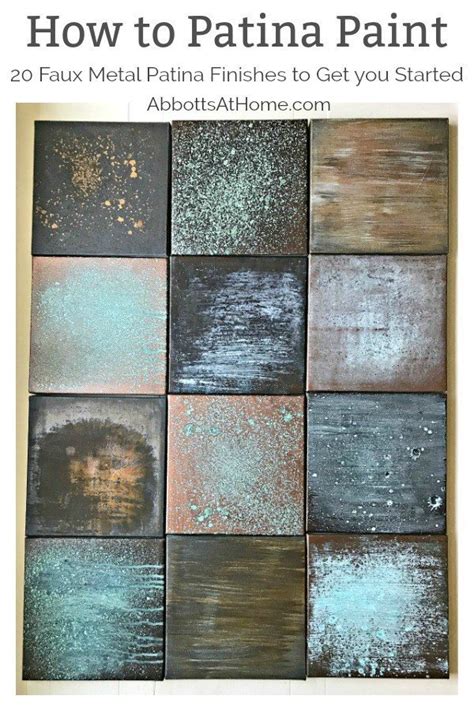 How to Faux Patina Paint Metal Finishes, with 20 Examples! - Abbotts At Home