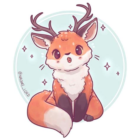 Pin by Oswald Strider on Foxes | Cute animal drawings kawaii, Animal ...