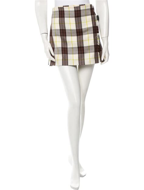 Burberry Plaid Printed Mini Skirt - Clothing - BUR50210 | The RealReal