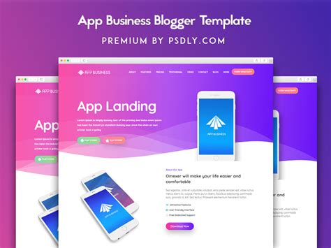 Free Landing Page Blogspot Template – mosi