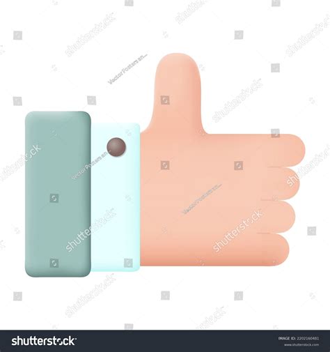 Like Hand Gesture 3d Icon Vector Stock Vector (Royalty Free) 2202160481 ...