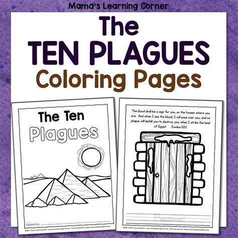 10 Plagues Activity Sheets