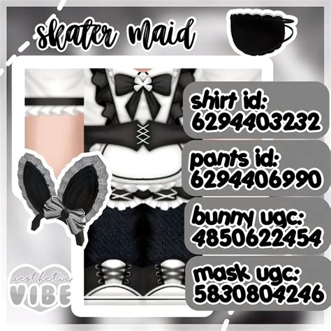 Detailed Maid Roblox Cosplay outfits with matching hats in 2021 | Roblox, Roblox codes, Roblox ...