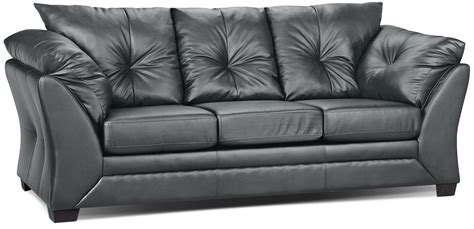 Max Faux Leather Full-Size Sofa Bed - Grey | The Brick