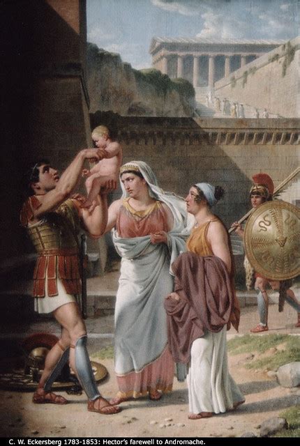 The farewells of Hector and Andromache | In Greek mythology,… | Flickr