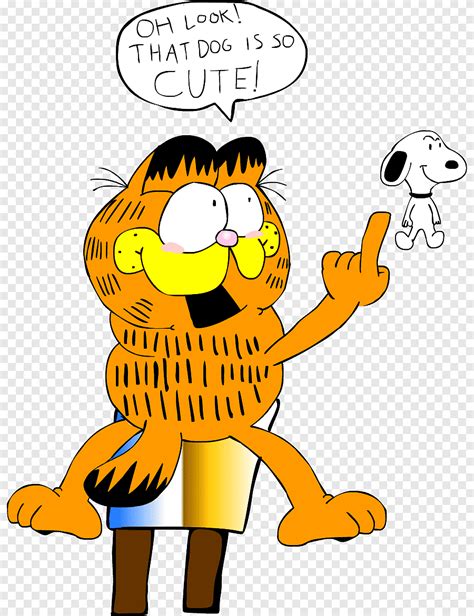 Garfield Cat Cartoon Animal, garfield, text, orange png | PNGEgg