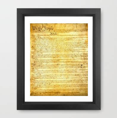 Our United States Constitution: Buy the Constitution as a Framed Print