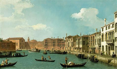 View of the Canal of Santa Chiara, Venice Painting by Canaletto - Pixels