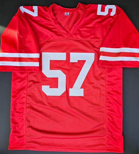 Dre Greenlaw "San Francisco 49ers" Autographed Red Custom Jersey size ...