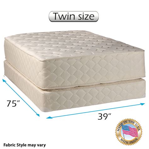 Dream Solutions USA Highlight Luxury Firm Twin Mattress & Low 5" Height ...