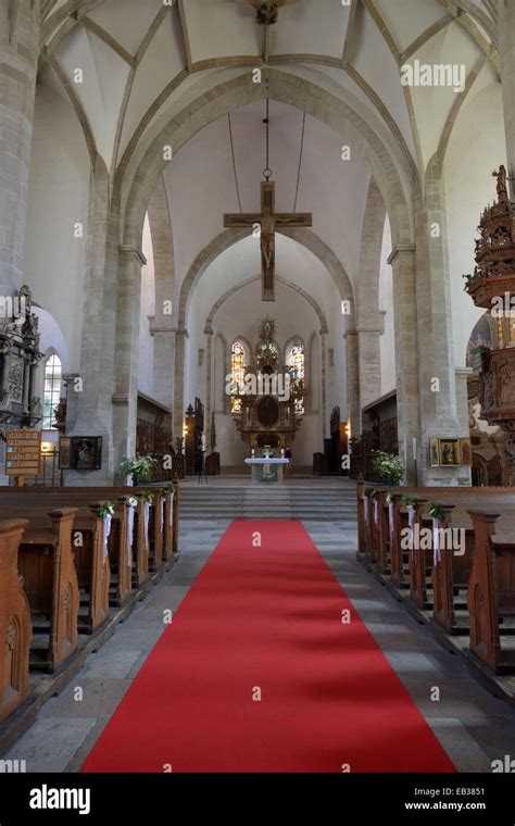 Interior, Merseburg Cathedral, Merseburg, Saxony-Anhalt, Germany Stock ...