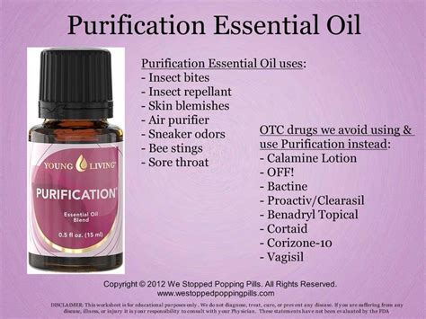 Purification Essential Oil www.westoppedpoppingpills.com | Living essentials oils, Young living ...