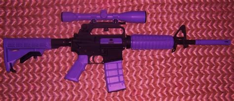 Purple AR15...so you can have something pretty to murder with Purple Gun, Purple Love, All ...