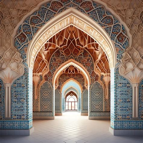 Premium Photo | Islamic architecture wallpaper