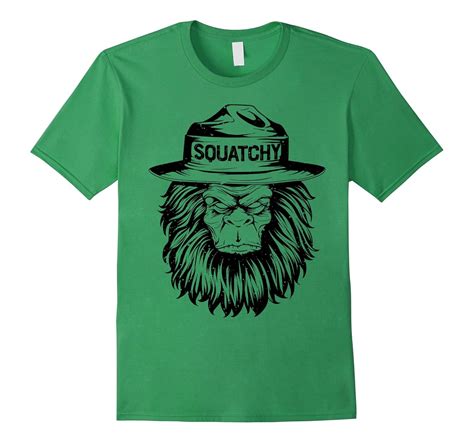 Squatchy Bigfoot Sasquatch Hat T Shirts Smokey Vintage Bear-ANZ – Anztshirt