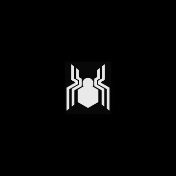 Black And White Spiderman Logo