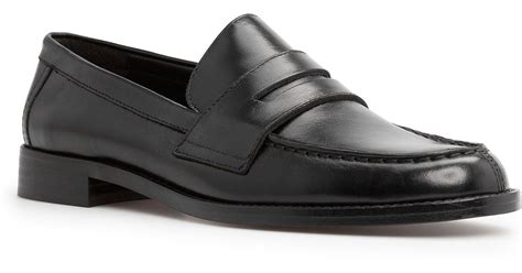 Lyst - Mango Leather Penny Loafers in Black