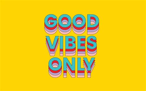 Aesthetic Motivation Good Vibes Wallpaper Yellow - Largest Wallpaper Portal