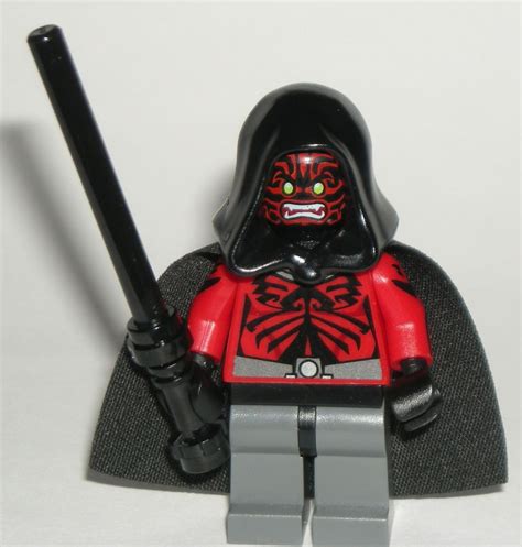 LEGO Star Wars Darth Maul Minifigure Custom Sith with Black Cape and Lightsaber #LEGO Star Wars ...