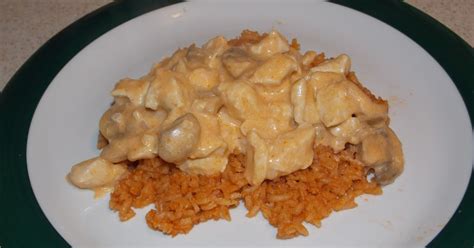 Holly's Stew: Pollo A La Crema (Creamy Chicken) w/Homemade Mexican Rice