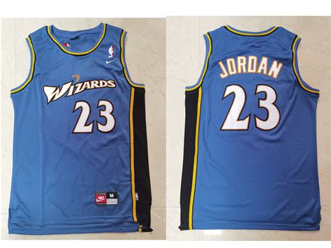 Men's Washington Wizards #23 Michael Jordan Blue Swingman Stitched ...