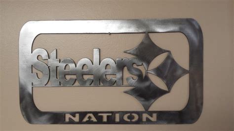 Steelers Metal Wall Art by IBdesignz on Etsy