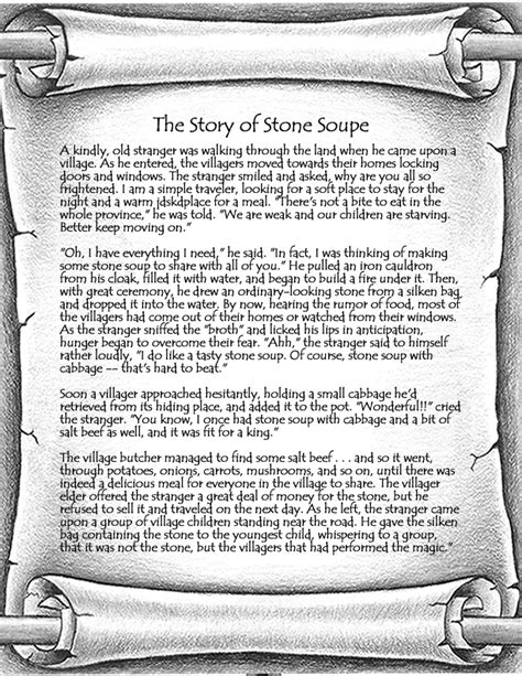 The Story of Stone Soup - Stone Soupe Cafe