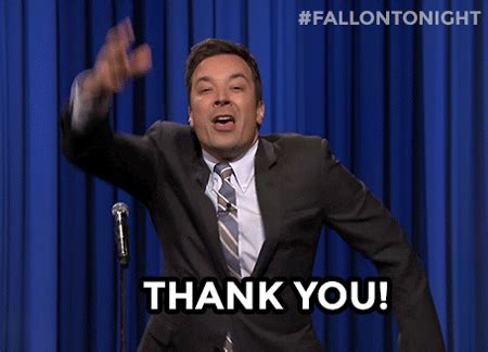 Obrigado reaçao the tonight show com jimmy fallon GIF - Encontrar em GIFER