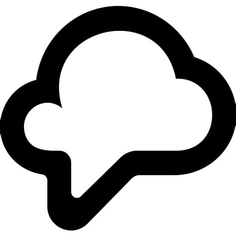 Cloud message icon vector