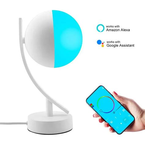 7W Led Smart Night Light RGB Wifi APP Remote Control Dimmable Table Light US EU Plug Google Home ...