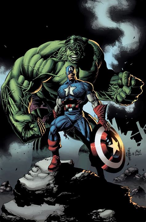 Comic Book Artwork • The Hulk and Captain America by Jack Herbert ...